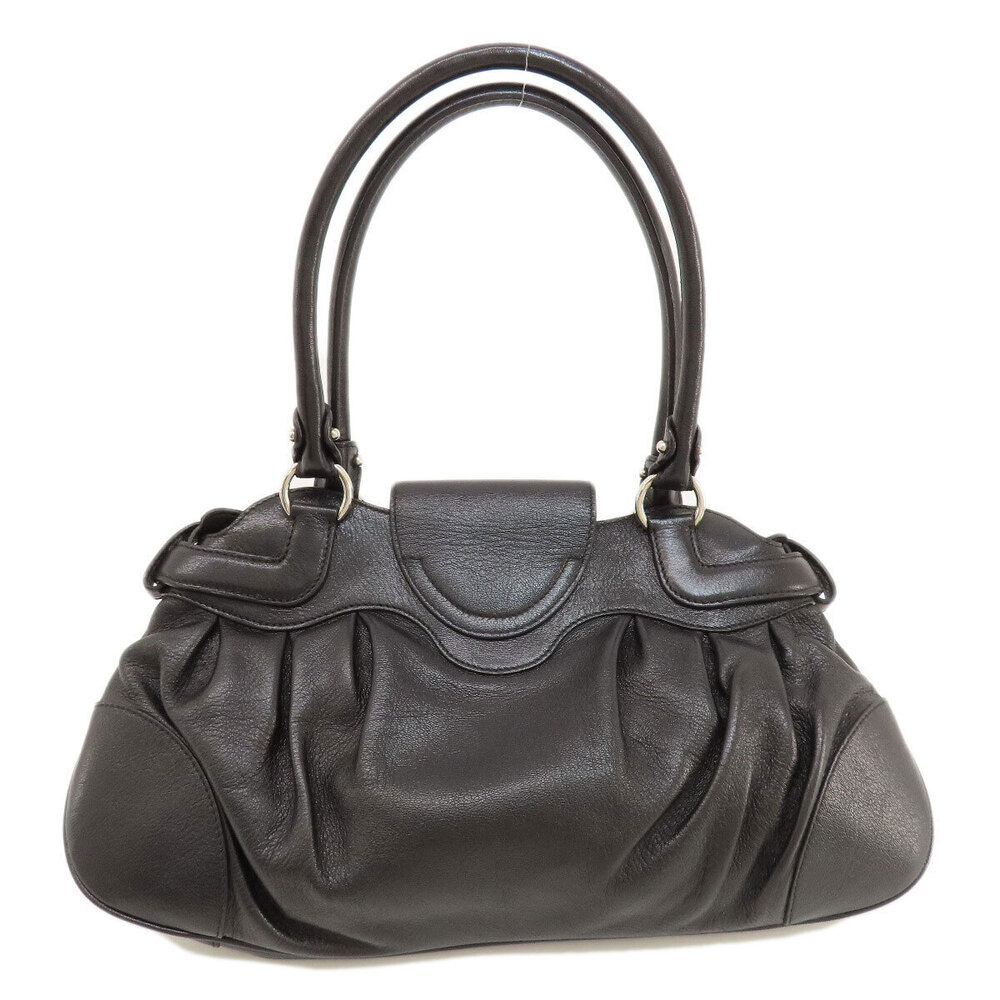 Salvatore Ferragamo Gancini handbag leather